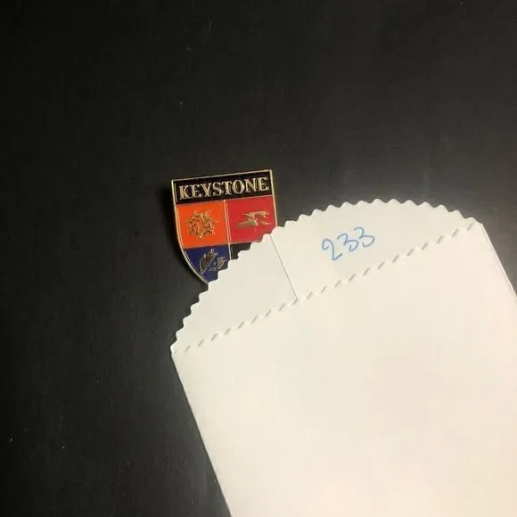 keystone vintage skiing ski pin colorado souvenir travel resort shield pin back - Picture 7 of 7